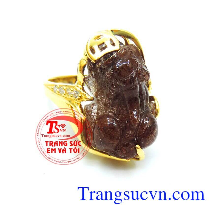 Nhẫn vàng tỳ hưu mệnh Mộc, Nhẫn Nữ Tỳ Hưu, nhẫn nữ đính đá phong cách