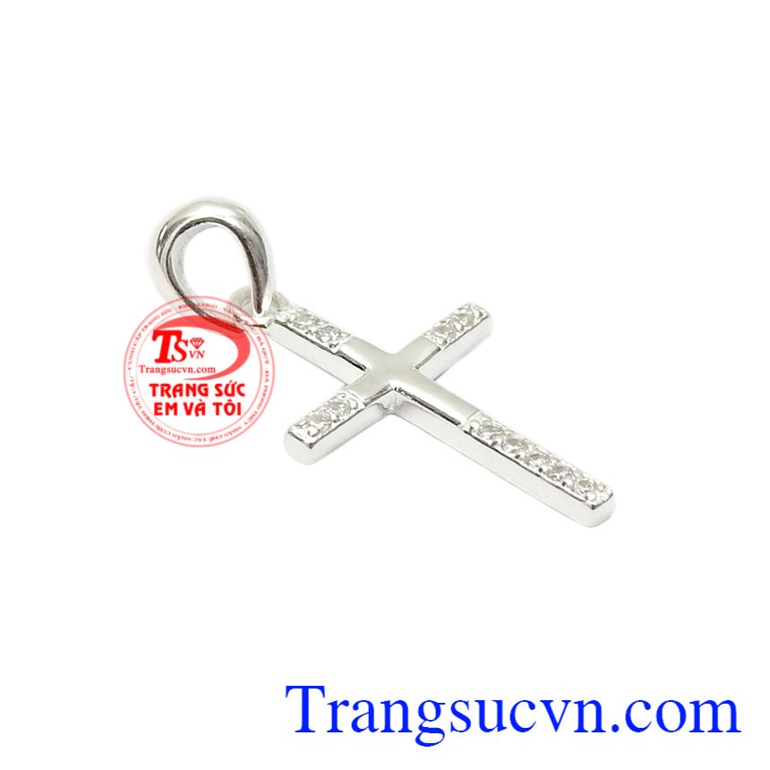 Thánh giá bạc nhỏ tinh tế, mặt dây công giáo Thánh giá bạc nhỏ tinh tế, mặt dây công giáo