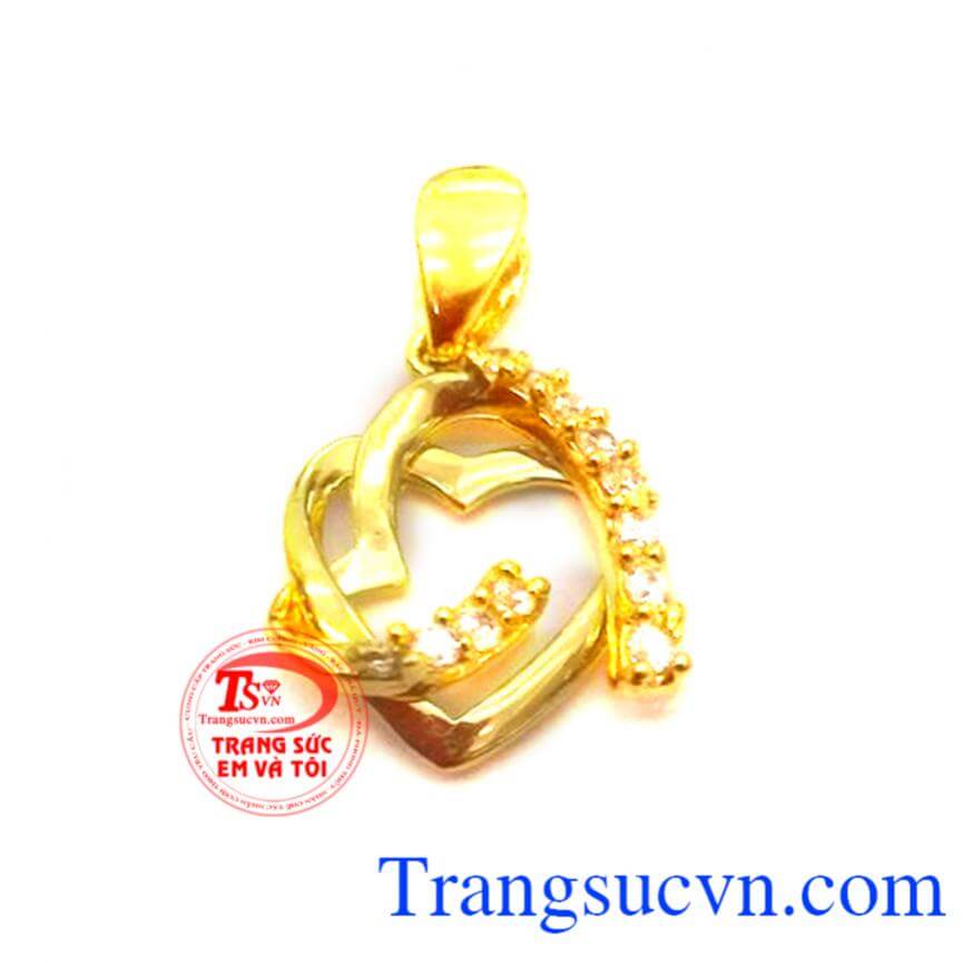 Trái tim vàng tây đẹp, mặt dây chuyền vàng, mặt dây nữ vàng tây Trái tim vàng tây đẹp, mặt dây chuyền vàng, mặt dây nữ vàng tây