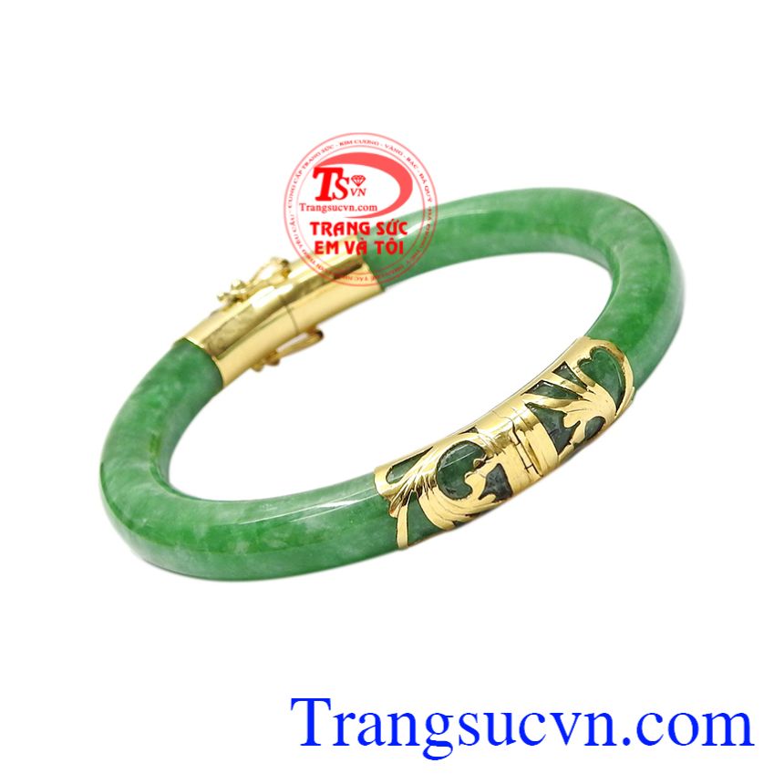 Vòng ngọc bọc vàng cát khí, vòng tay vàng tây Vòng ngọc bọc vàng cát khí, vòng tay vàng tây