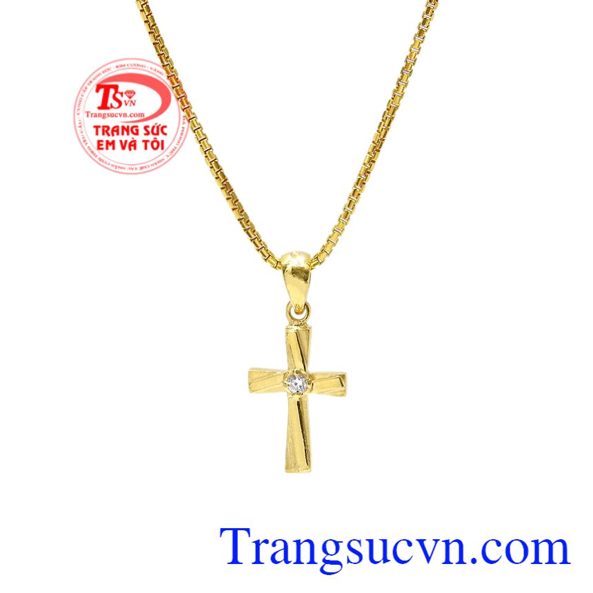 Bộ mặt thánh giá an lành, Bộ dây chuyền vàng, Trang sức vàng tây đẹp Bộ mặt thánh giá an lành, Bộ dây chuyền vàng, Trang sức vàng tây đẹp