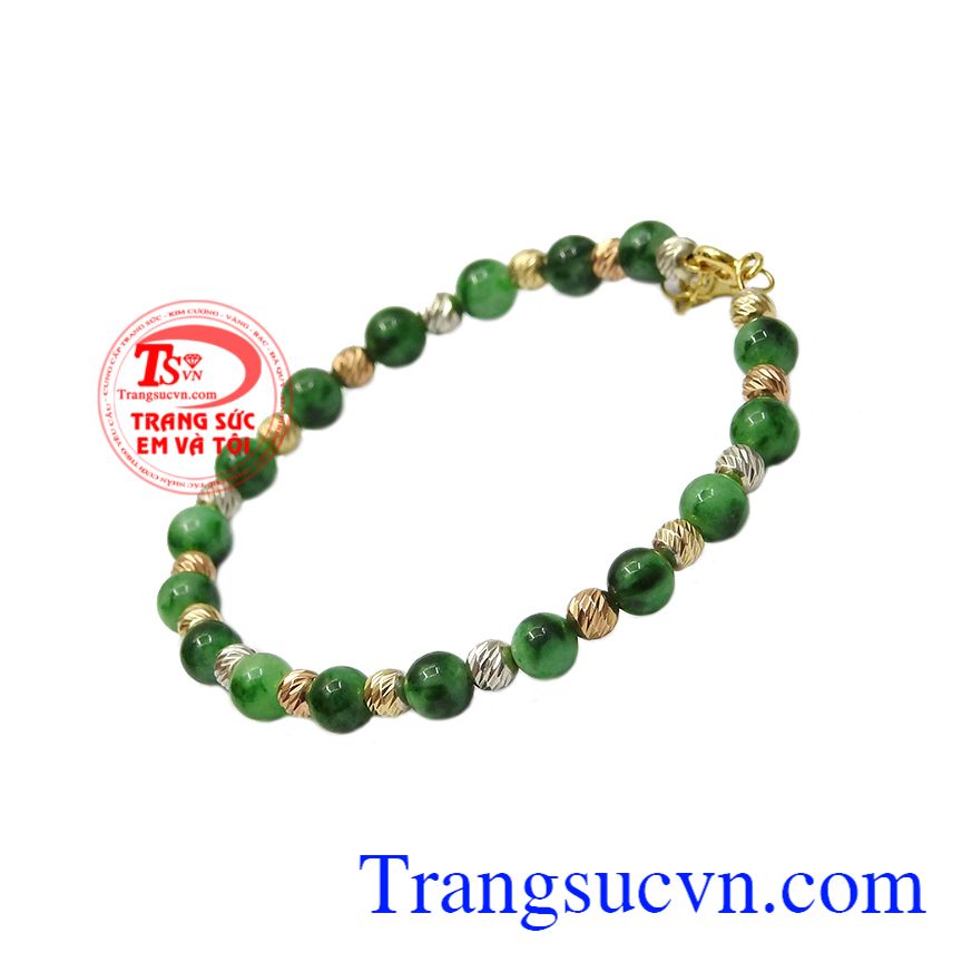 Vòng tay jadeite độc đáo, Vòng tay vàng đẹp, Vòng tay kết hợp tinh tế