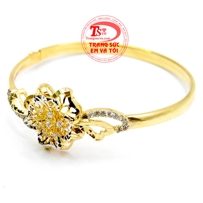 V&ograve;ng tay hoa đ&iacute;nh đ&aacute; cho bạn g&aacute;i, V&ograve;ng tay v&agrave;ng t&acirc;y chất lượng cao, thiết kế đẹp, V&ograve;ng tay đẹp ph&ugrave; hợp nhiều lứa tuổi