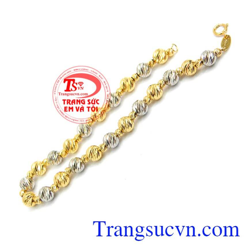 Lắc bi v&agrave;ng t&acirc;y, Lắc tay v&agrave;ng nhập khẩu, Lắc tay nữ xinh xắn