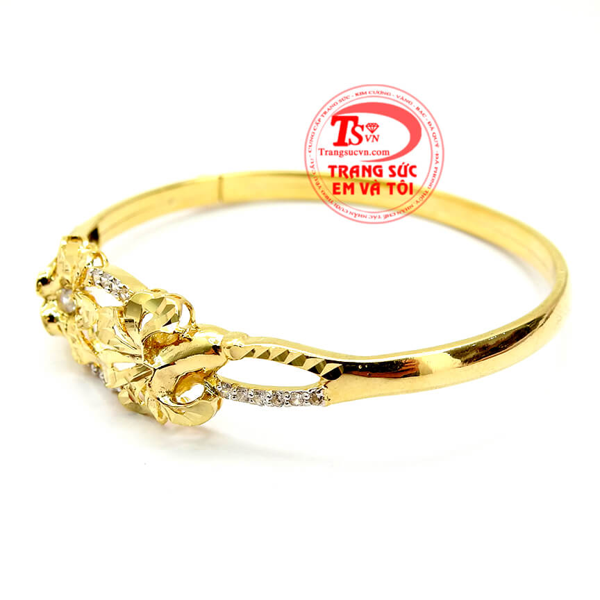 V&ograve;ng v&agrave;ng hoa k&eacute;p đ&iacute;nh đ&aacute;, V&ograve;ng v&agrave;ng t&acirc;y nữ thiết kế độc đ&aacute;o, V&ograve;ng tay v&agrave;ng t&acirc;y qu&yacute; ph&aacute;i sang trọng, Qu&agrave; tặng ph&aacute;i đẹp