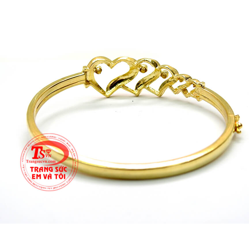 V&ograve;ng tay v&agrave;ng tr&aacute;i tim k&eacute;p độc đ&aacute;o cho ph&aacute;i đẹp, V&ograve;ng tay v&agrave;ng t&acirc;y 10k chất lượng cao, V&ograve;ng tay c&aacute; t&iacute;nh cho bạn g&aacute;i