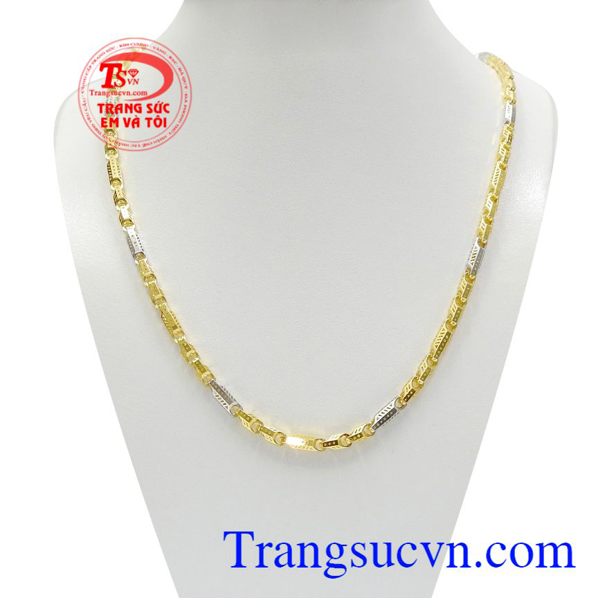 Dây chuyền nam nổi bật vàng tây, Dây chuyền nam đẳng cấp, Dây chuyền nam thời thượng