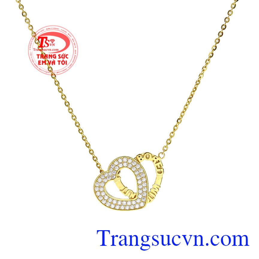 Dây chuyền vàng trái tim xinh xắn, Dây chuyền vàng tây, Dây chuyền nữ xinh xắn Dây chuyền vàng trái tim xinh xắn, Dây chuyền vàng tây, Dây chuyền nữ xinh xắn