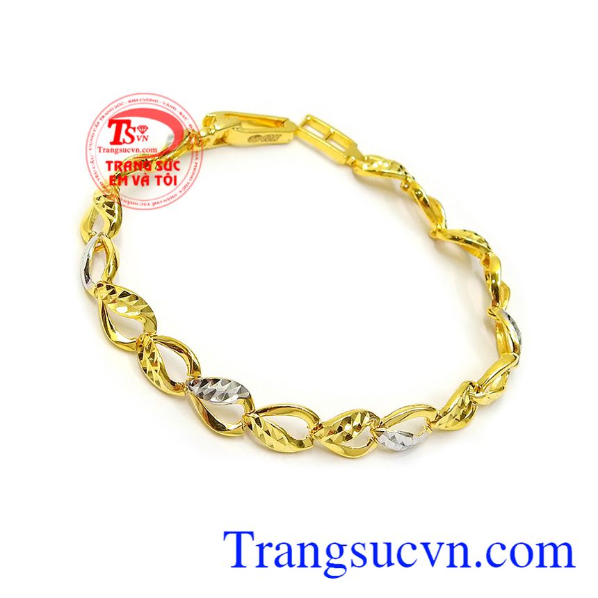 Lắc tay vàng tây dịu dàng, Lắc tay vàng, lắc tay nữ 10k xinh xắn Lắc tay vàng tây dịu dàng, Lắc tay vàng, lắc tay nữ 10k xinh xắn