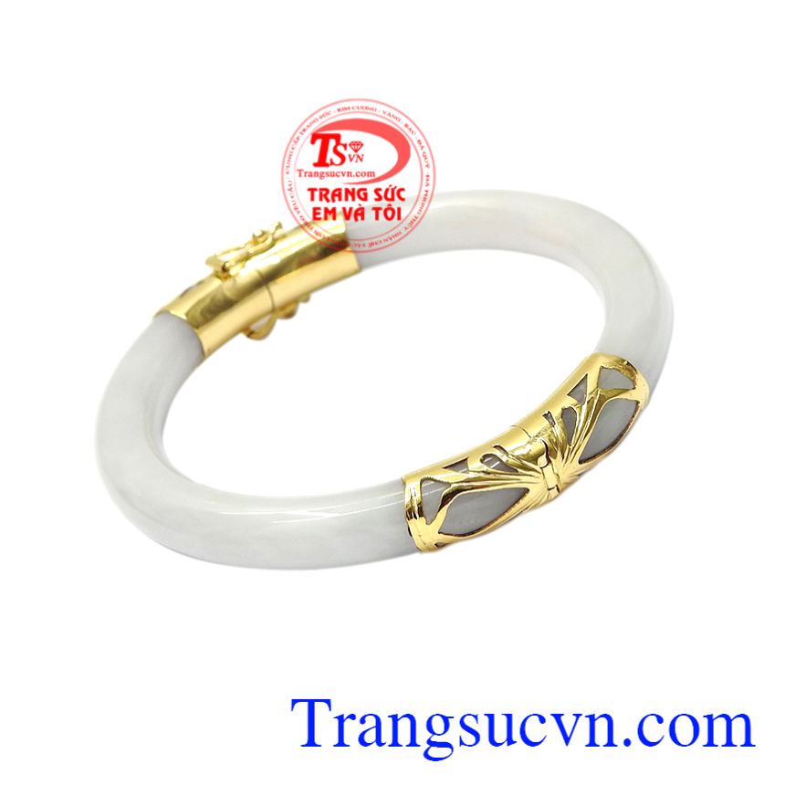 Vòng ngọc bọc vàng cát tường, Vòng tay nữ vàng, Vòng tay vàng sang trọng Vòng ngọc bọc vàng cát tường, Vòng tay nữ vàng, Vòng tay vàng sang trọng