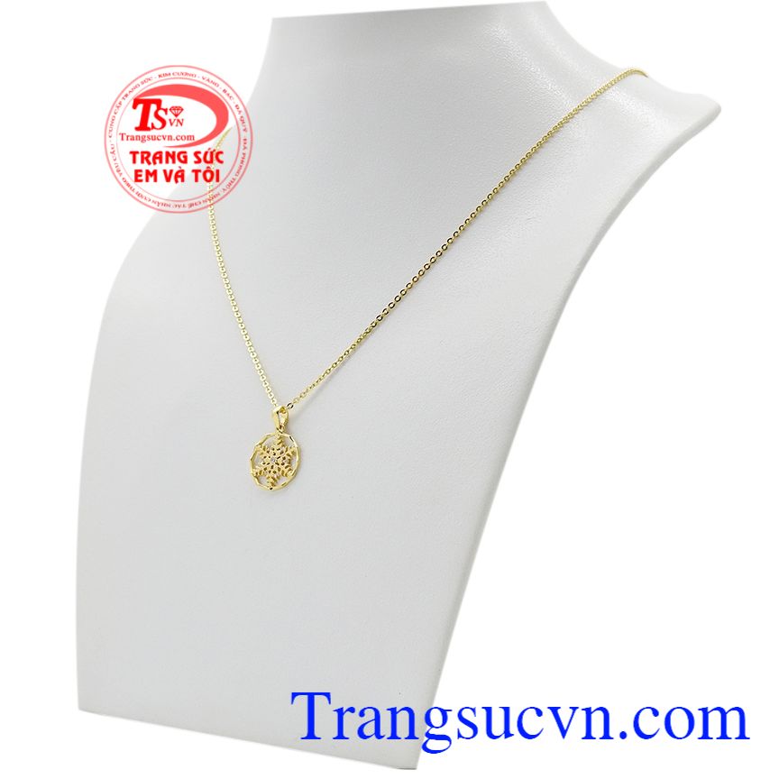 Bộ trang sức bông tuyết đẹp, Bộ dây chuyền nữ vàng, Trang sức nữ sang trọng Bộ trang sức bông tuyết đẹp, Bộ dây chuyền nữ vàng, Trang sức nữ sang trọng