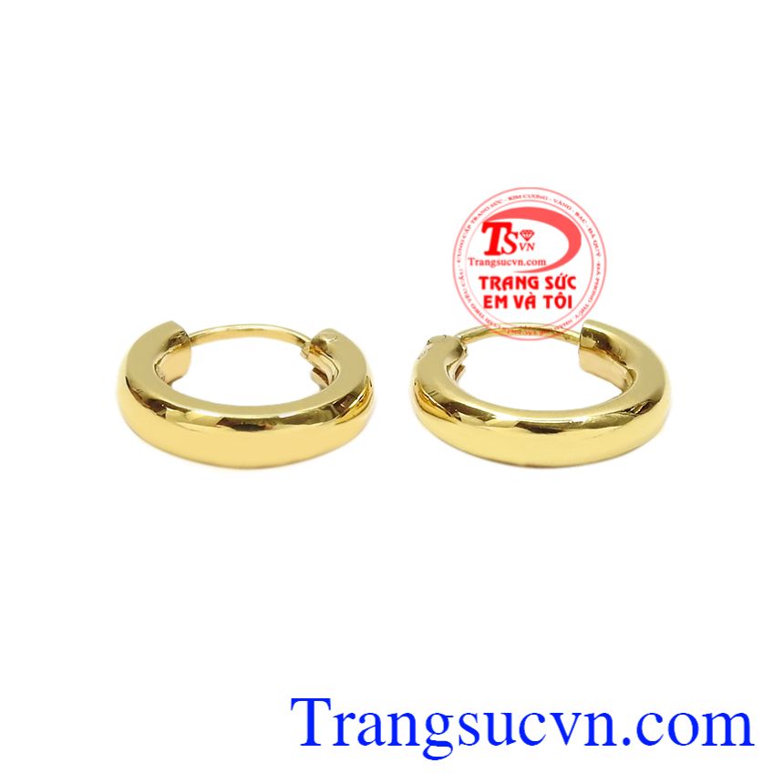 Đôi hoa tai vàng trơn đẹp, Hoa tai vàng tây, Hoa tai nữ xinh xắn Đôi hoa tai vàng trơn đẹp, Hoa tai vàng tây, Hoa tai nữ xinh xắn