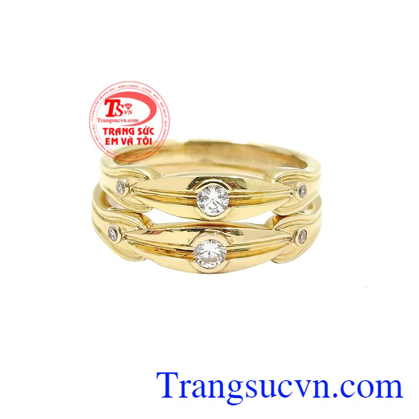 Nhẫn cưới tâm đầu ý hợp, Nhẫn cưới vàng sang trọng, Nhẫn cưới vàng tây đẹp Nhẫn cưới tâm đầu ý hợp, Nhẫn cưới vàng sang trọng, Nhẫn cưới vàng tây đẹp