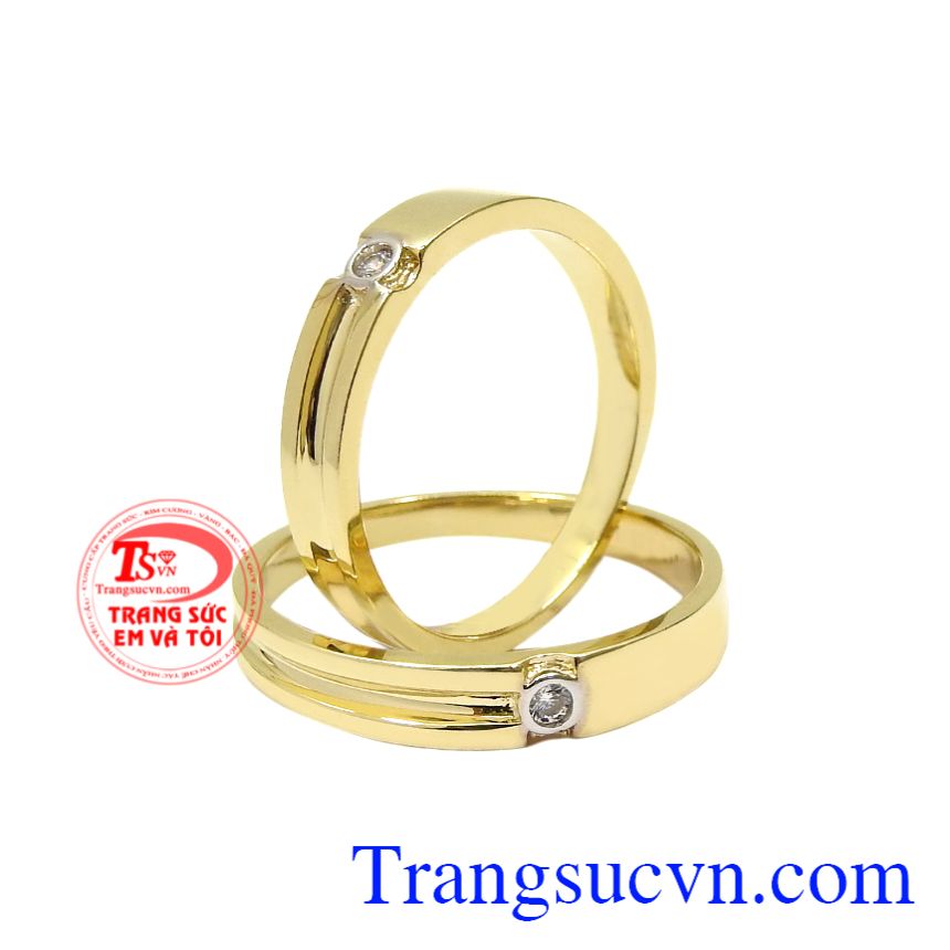 Nhẫn cưới vàng màu hạnh phúc, Nhẫn cưới sang trọng, Nhẫn cưới vàng thời trang Nhẫn cưới vàng màu hạnh phúc, Nhẫn cưới sang trọng, Nhẫn cưới vàng thời trang