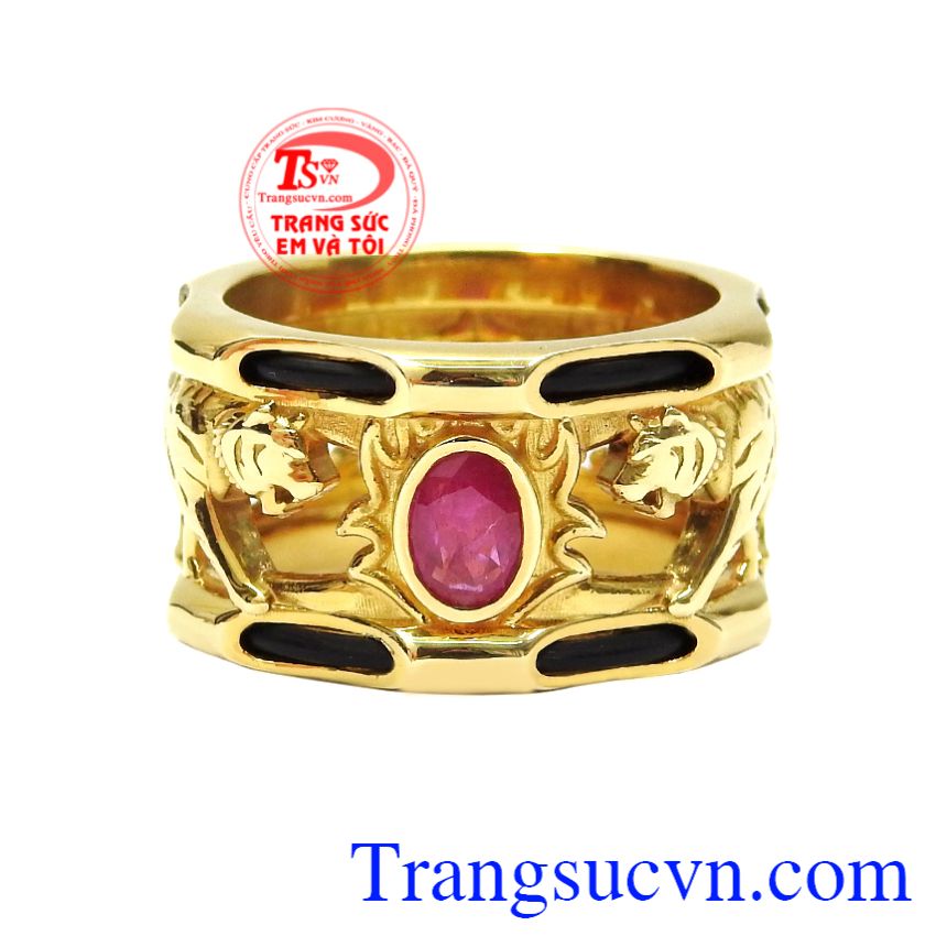 Nhẫn nam Ruby uy quyền, Nhẫn nam đá quý, Nhẫn nam vàng sang trọng Nhẫn nam Ruby uy quyền, Nhẫn nam đá quý, Nhẫn nam vàng sang trọng