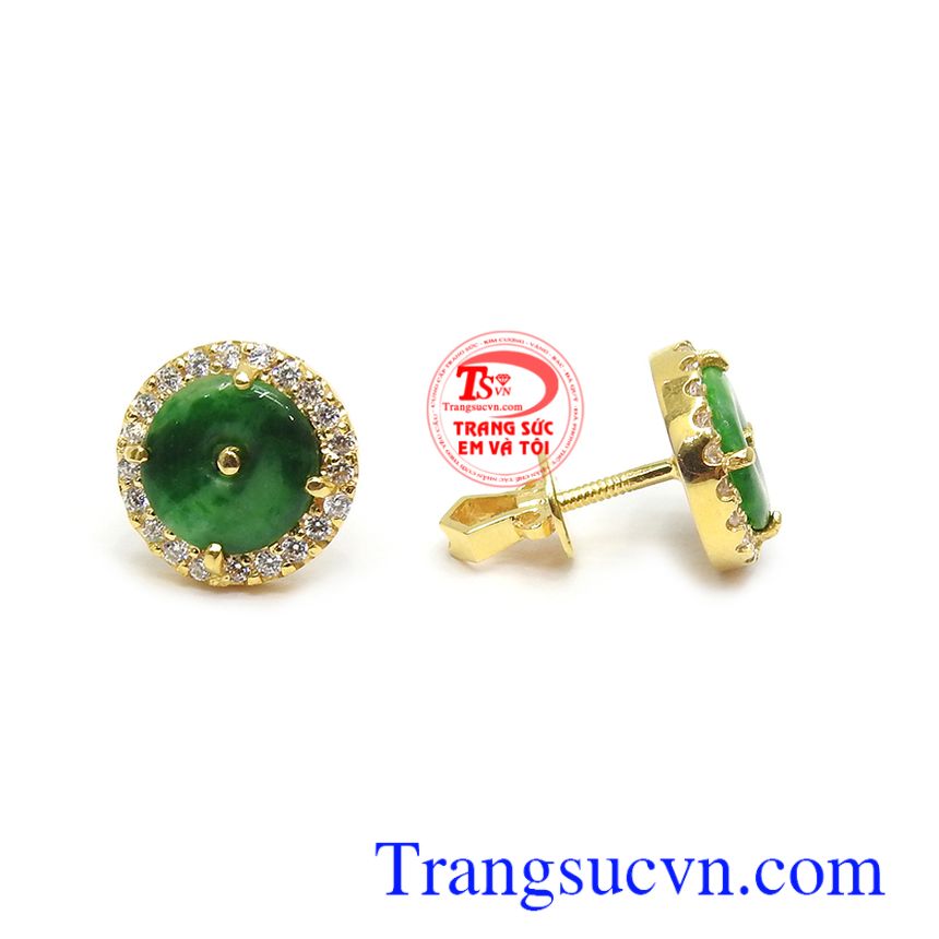 Hoa tai phỉ thúy thịnh vượng, Hoa tai Jadeite, hoa tai phỉ thúy sang trọng