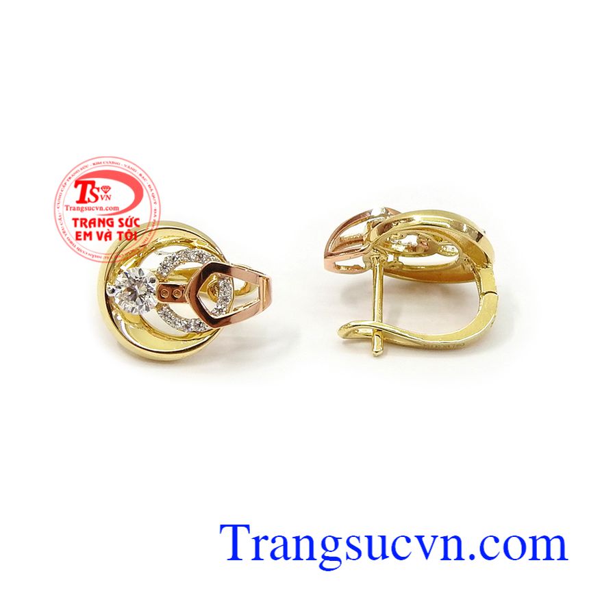 Hoa tai nữ vàng đẳng cấp thời trang, hoa tai vàng 18k, hoa tai nữ đẹp Hoa tai nữ vàng đẳng cấp thời trang, hoa tai vàng 18k, hoa tai nữ đẹp