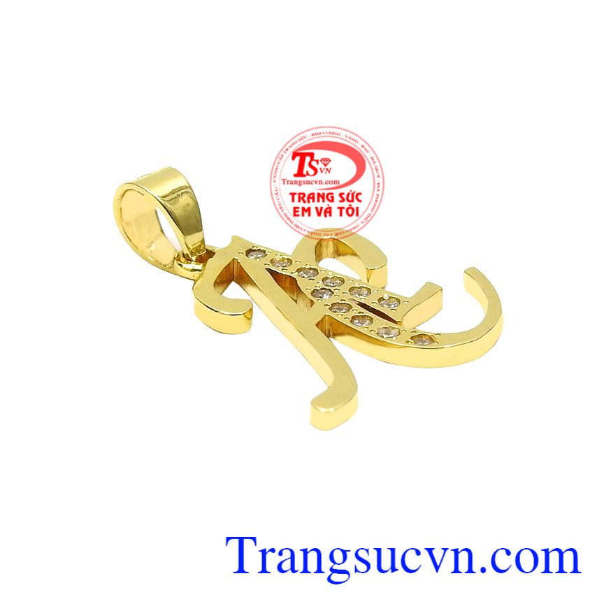 Mặt dây chữ AC đẹp, Mặt dây chuyền vàng, Mặt dây vàng sang trọng Mặt dây chữ AC đẹp, Mặt dây chuyền vàng, Mặt dây vàng sang trọng