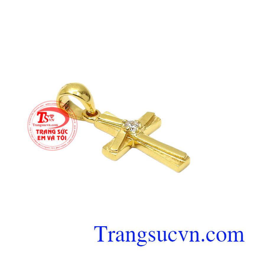 Mặt thánh giá vàng an lành, Thánh giá vàng tây, Mặt dây công giáo sang trọng Mặt thánh giá vàng an lành, Thánh giá vàng tây, Mặt dây công giáo sang trọng