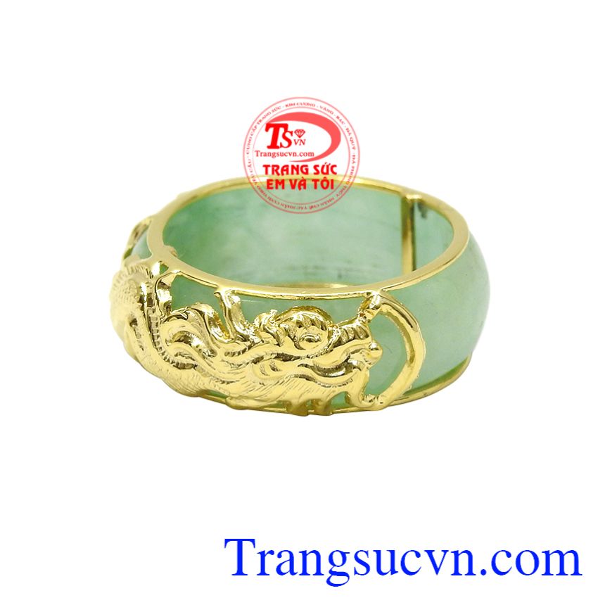 Nhẫn ngọc cẩm thạch rồng vàng, Nhẫn nam vàng tây, Nhẫn nam vàng sang trọng Nhẫn ngọc cẩm thạch rồng vàng, Nhẫn nam vàng tây, Nhẫn nam vàng sang trọng