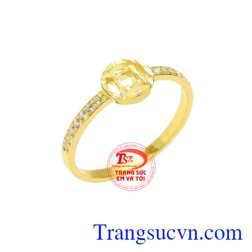 Nhẫn nữ kim tiền tài lộc, Nhẫn vàng tây nữ, Nhẫn vàng tây tinh tế Nhẫn nữ kim tiền tài lộc, Nhẫn vàng tây nữ, Nhẫn vàng tây tinh tế