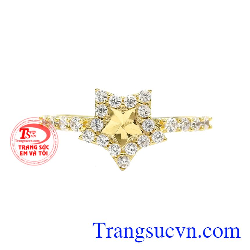 Nhẫn nữ ngôi sao xinh xắn, Nhẫn vàng tây nữ, Nhẫn nữ vàng thời trang Nhẫn nữ ngôi sao xinh xắn, Nhẫn vàng tây nữ, Nhẫn nữ vàng thời trang