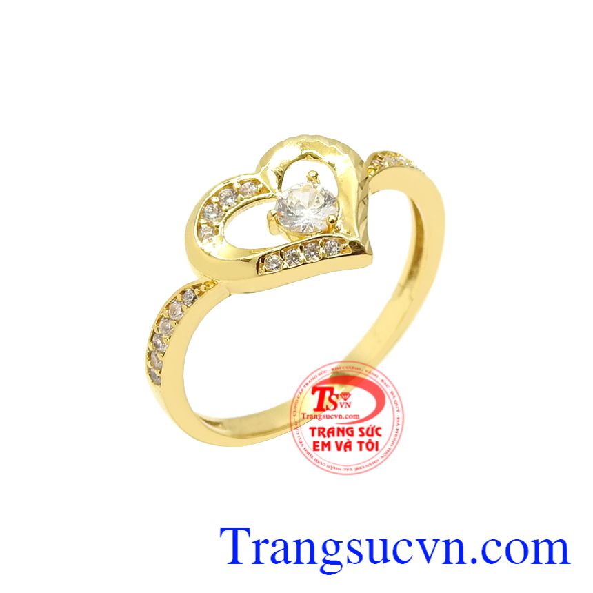 Nhẫn nữ trái tim rạng ngời, Nhẫn vàng tây nữ, Nhẫn nữ vàng sang trọng Nhẫn nữ trái tim rạng ngời, Nhẫn vàng tây nữ, Nhẫn nữ vàng sang trọng