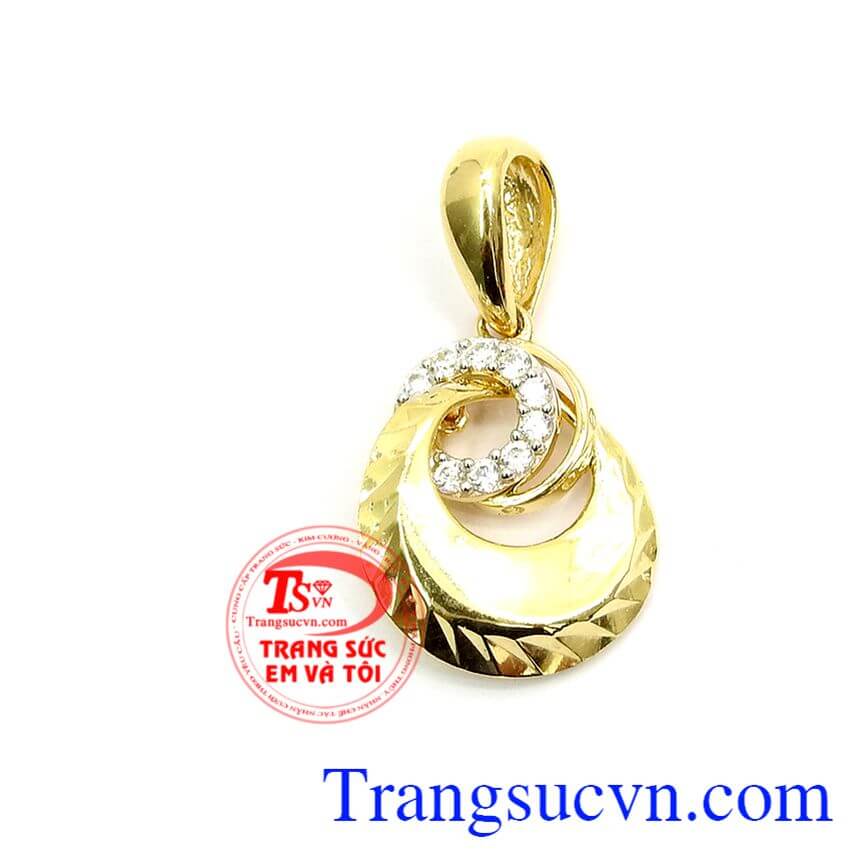 Mặt dây chuyền nữ Hàn Quốc tinh tế, Mặt dây chuyền nhập Hàn Quốc đẹp, Mặt dây chuyền vàng tây chất lượng cao