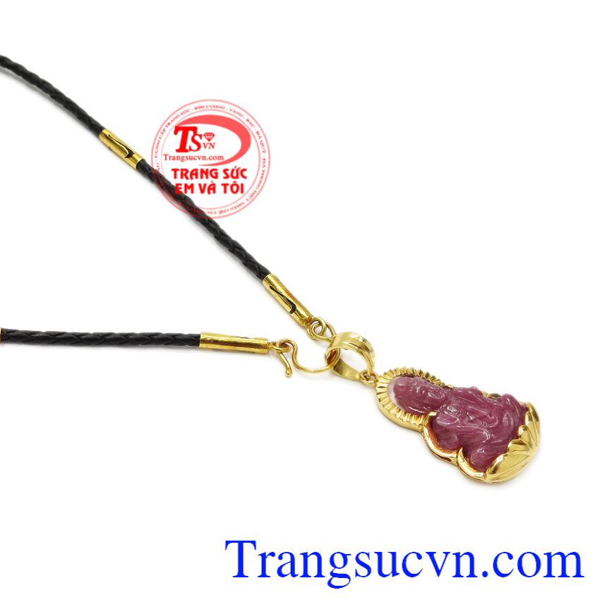 Bộ mặt quan âm Ruby bình an, Bộ dây chuyền nữ, Bộ trang sức sang trọng Bộ mặt quan âm Ruby bình an, Bộ dây chuyền nữ, Bộ trang sức sang trọng