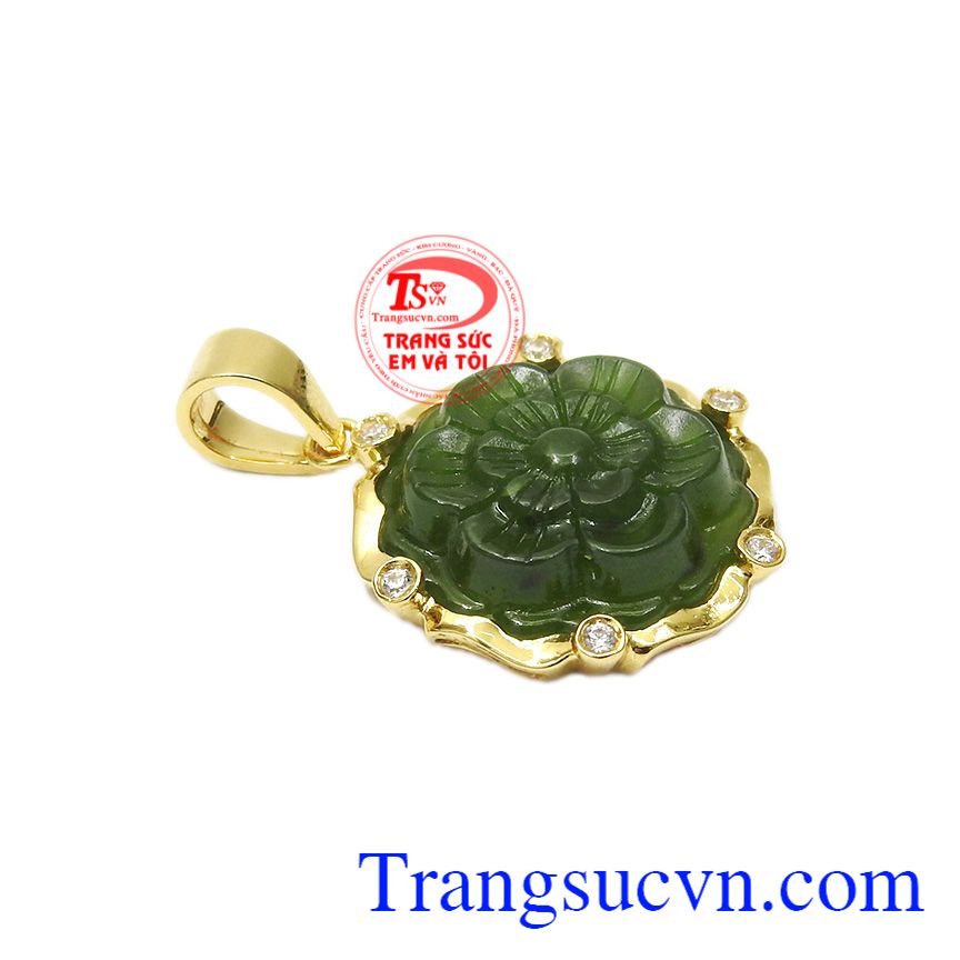 Mặt dây nephrite rực rỡ, Mặt dây chuyền vàng, Mặt dây nữ đẳng cấp