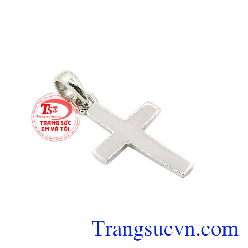 Mặt thánh giá vàng trắng tinh tế, Mặt dây thánh giá, mặt dây công giáo vàng trắng Mặt thánh giá vàng trắng tinh tế, Mặt dây thánh giá, mặt dây công giáo vàng trắng
