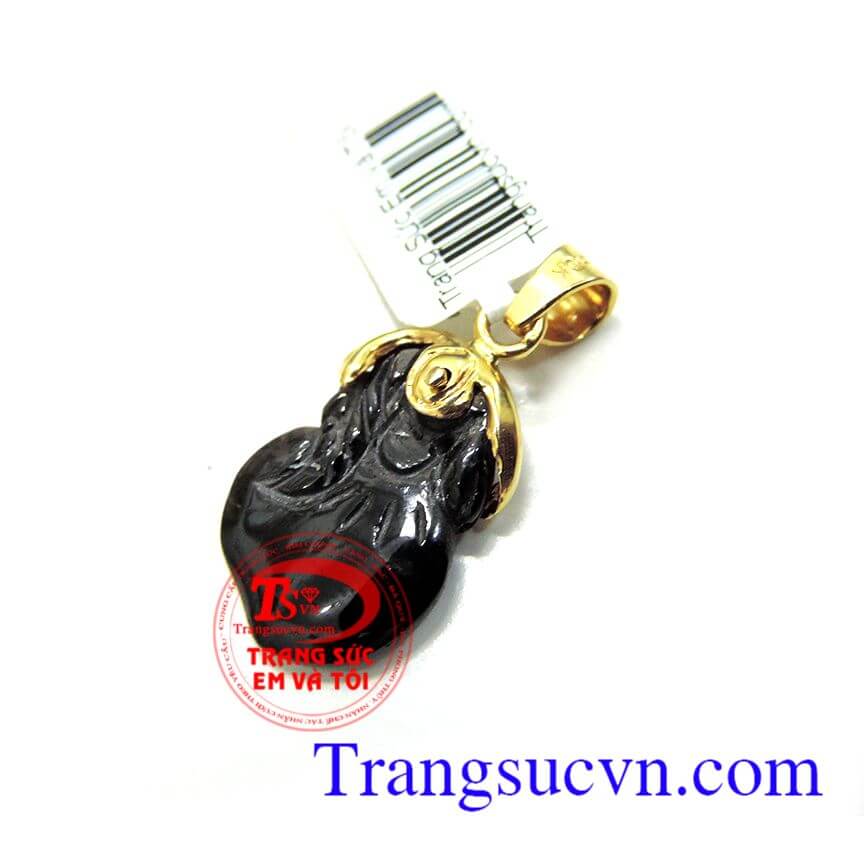 Mặt trái đào sapphire, Mặt dây đá Saphir, mặt dây nữ sang trọng Mặt trái đào sapphire, Mặt dây đá Saphir, mặt dây nữ sang trọng
