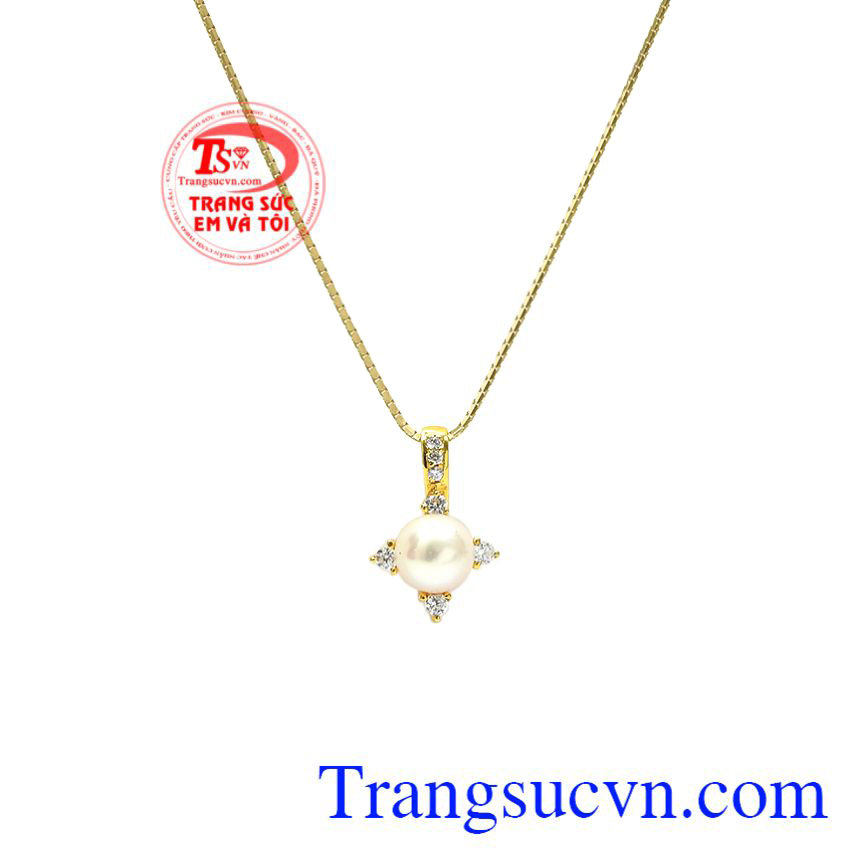Bộ mặt ngọc trai kiêu sa, Bộ dây chuyền vàng tây, Trang sức nữ phong cách Bộ mặt ngọc trai kiêu sa, Bộ dây chuyền vàng tây, Trang sức nữ phong cách