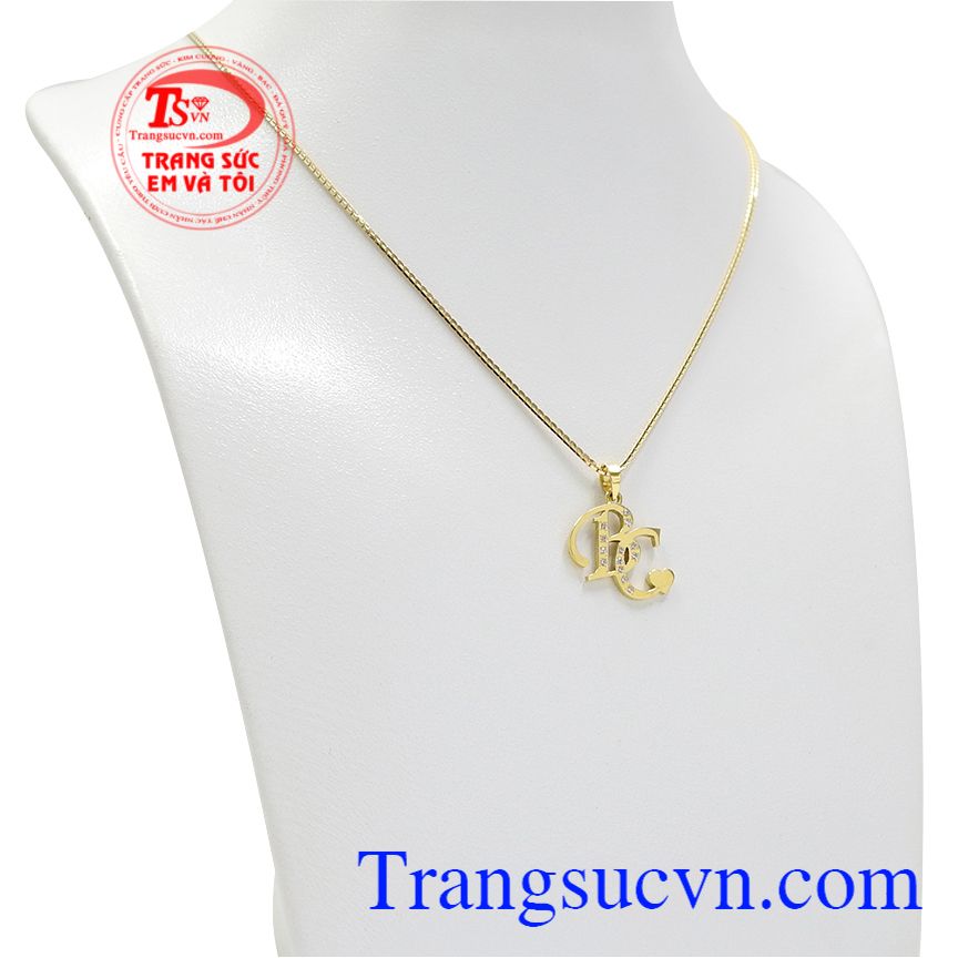 Bộ trang sức chữ BC, Bộ dây chuyền nữ, Trang sức bộ thời trang Bộ trang sức chữ BC, Bộ dây chuyền nữ, Trang sức bộ thời trang