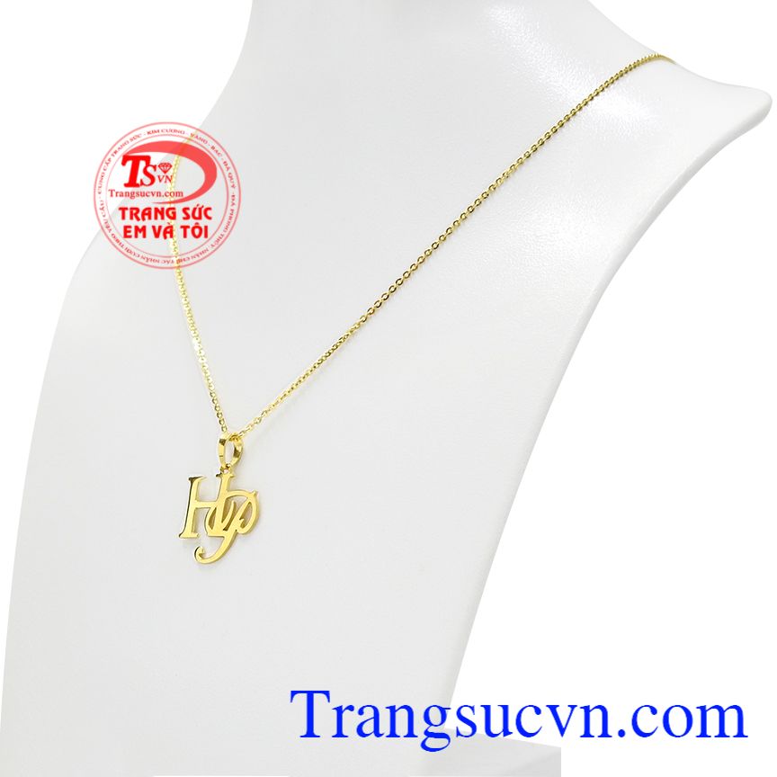Bộ trang sức chữ HP đẹp, Bộ dây chuyền vàng, Bộ trang sức vàng đẹp Bộ trang sức chữ HP đẹp, Bộ dây chuyền vàng, Bộ trang sức vàng đẹp