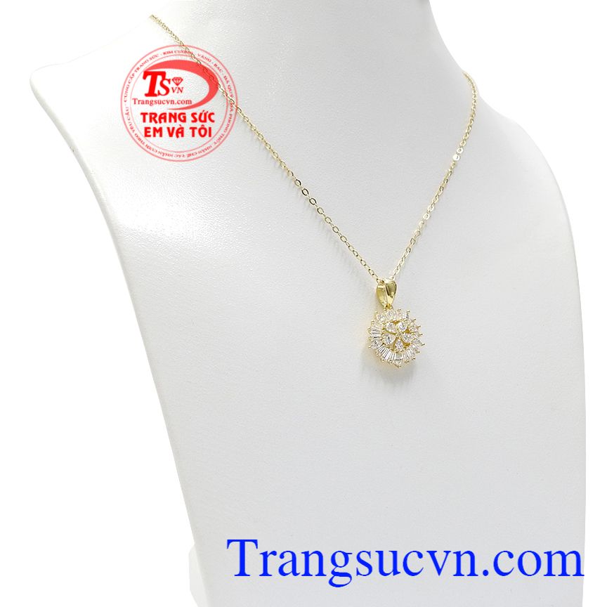 Bộ trang sức lấp lánh vàng tây, Bộ dây chuyền vàng, Trang sức nữ sang trọng Bộ trang sức lấp lánh vàng tây, Bộ dây chuyền vàng, Trang sức nữ sang trọng