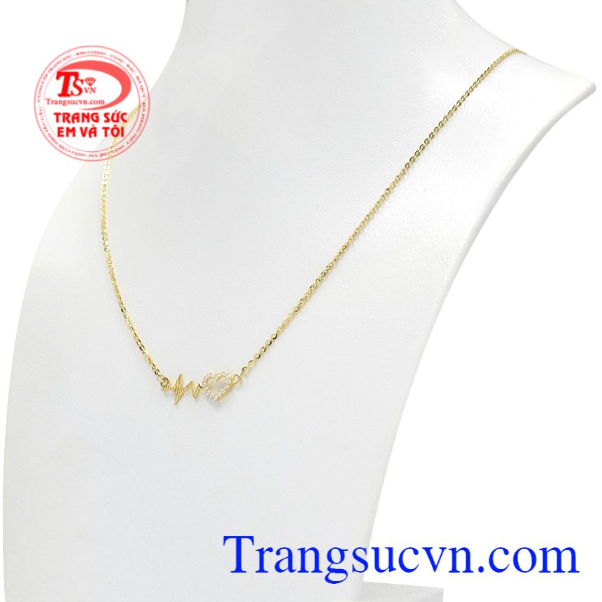 Dây chuyền vàng nhịp đập trái tim, Dây chuyền vàng tây, Dây chuyền vàng cao cấp Dây chuyền vàng nhịp đập trái tim, Dây chuyền vàng tây, Dây chuyền vàng cao cấp