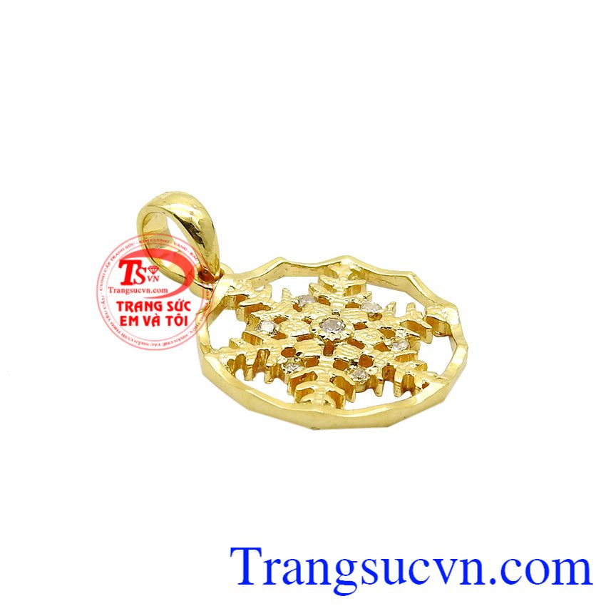 Mặt dây bông tuyết đẹp, Mặt dây nữ đẹp, Mặt dây chuyền vàng thời trang Mặt dây bông tuyết đẹp, Mặt dây nữ đẹp, Mặt dây chuyền vàng thời trang