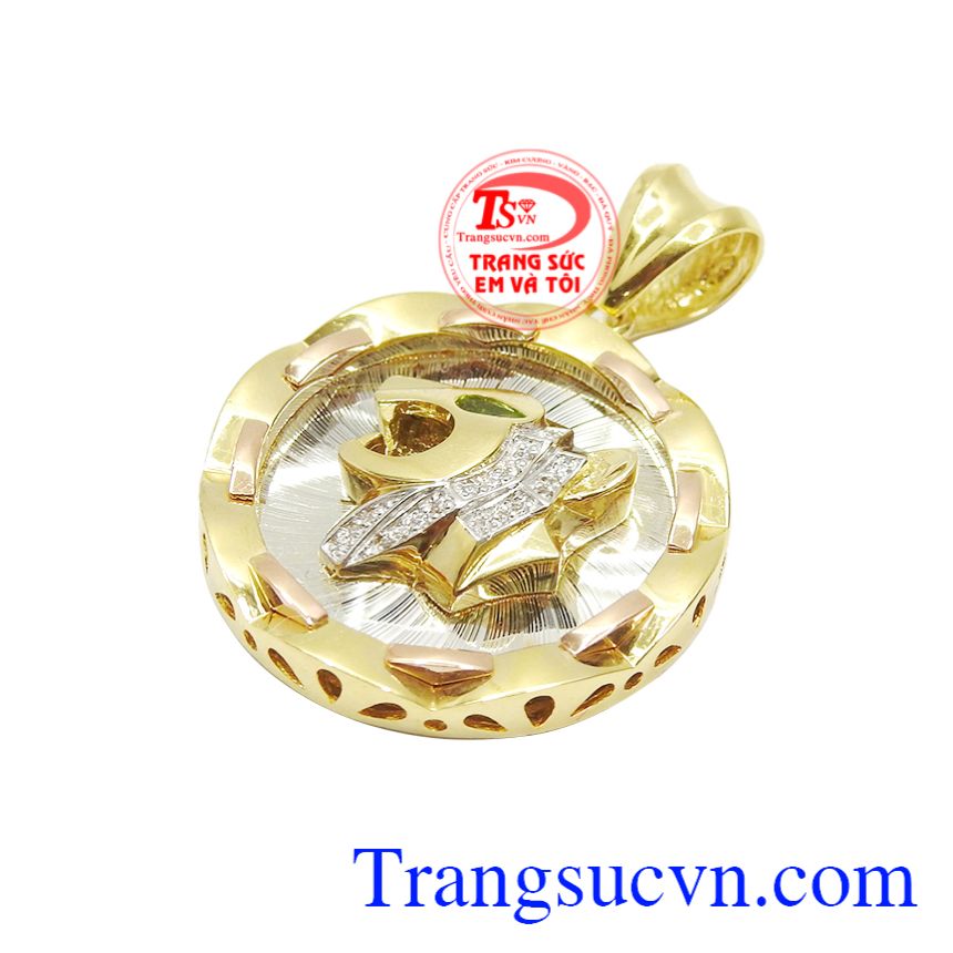 Mặt dây vàng báo nam tính, Mặt dây nam vàng, Mặt dây chuyền sang trọng Mặt dây vàng báo nam tính, Mặt dây nam vàng, Mặt dây chuyền sang trọng