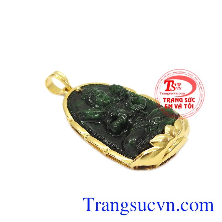 Mặt phật jadeite tuổi sửu-tuổi dần, mặt phật bọc vàng Mặt phật jadeite tuổi sửu-tuổi dần, mặt phật bọc vàng
