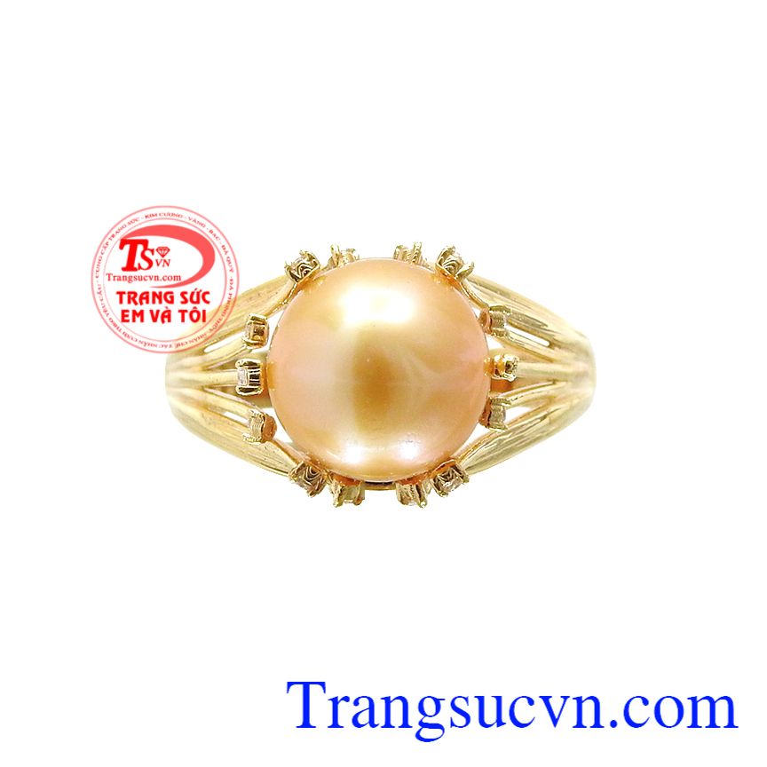 Nhẫn nữ ngọc trai rạng ngời, Nhẫn nữ vàng tây, Nhẫn nữ ngọc trai thời trang Nhẫn nữ ngọc trai rạng ngời, Nhẫn nữ vàng tây, Nhẫn nữ ngọc trai thời trang