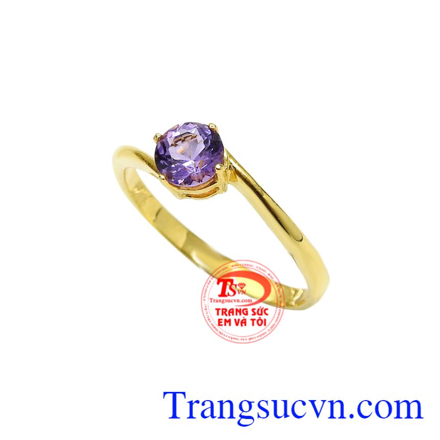 Nhẫn vàng thạch anh tím phái đẹp, Nhẫn nữ vàng tây, Nhẫn vàng tây thời trang Nhẫn vàng thạch anh tím phái đẹp, Nhẫn nữ vàng tây, Nhẫn vàng tây thời trang