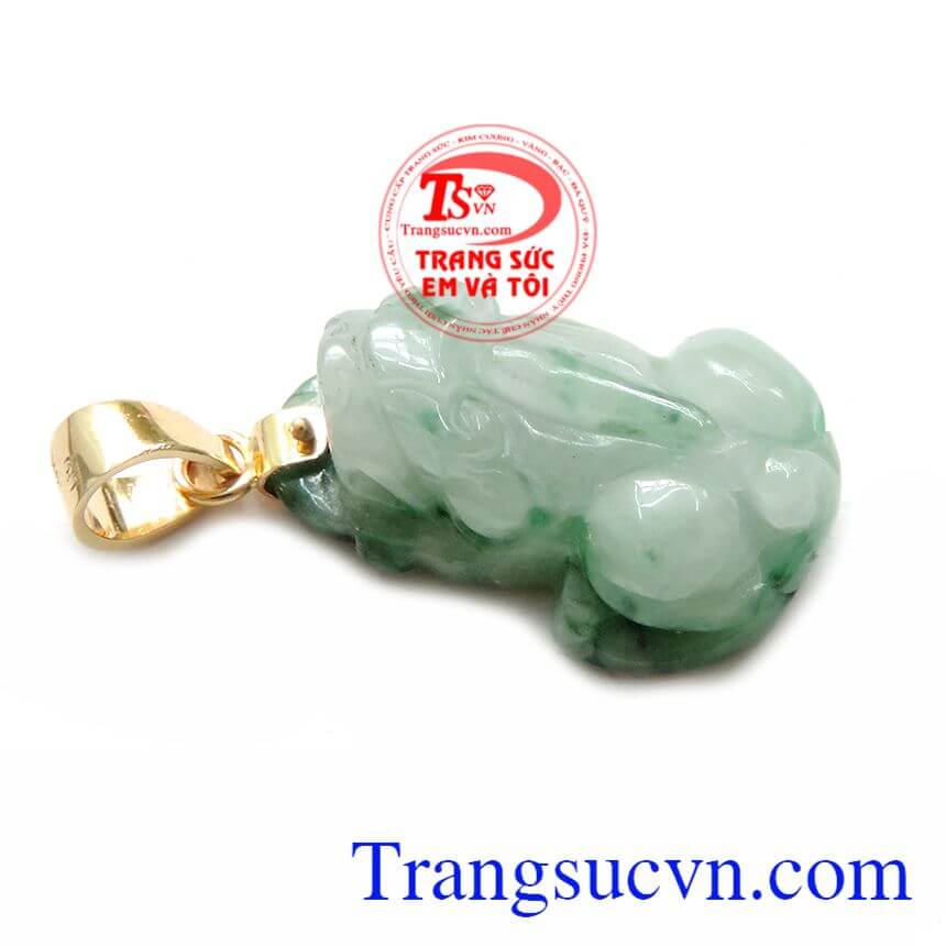 Mặt Dây Chuyền Tỳ Hưu Ngọc Cẩm Thạch, Mặt tỳ hưu tài lộc may mắn, Tỳ hưu ngọc cẩm thạch thiên nhiên