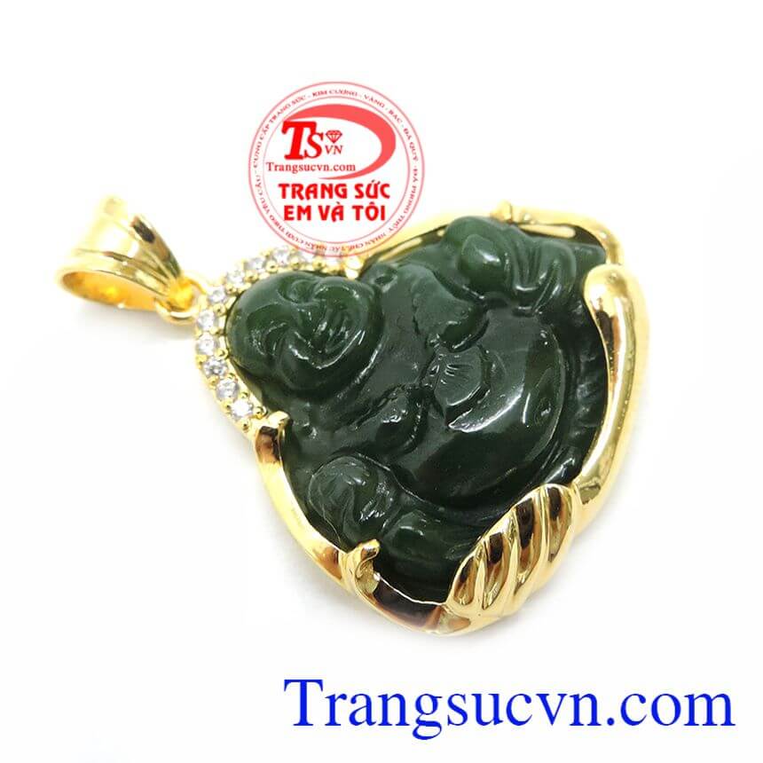 Ngọc Nephrite Phật Di Lặc Bọc Vàng, Ngọc Nephrite Phật Di Lặc Bọc Vàng, Mặt dây chuyền phật di lặc