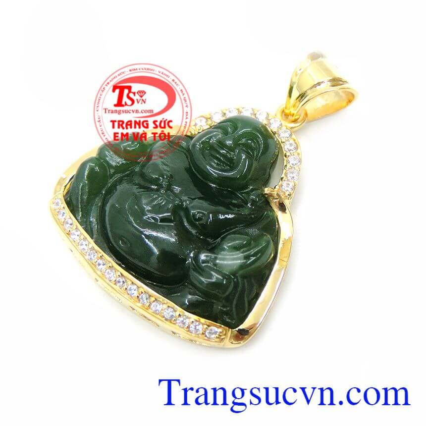 Phật Di Lặc Ngọc Bích Nephrite, Ngọc Nephrite thiên nhiên, Mặt phật di lặc phong thủy