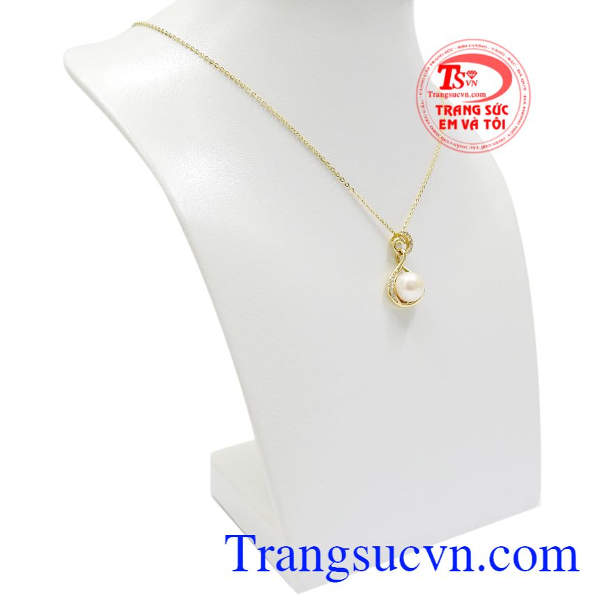 Bộ mặt dây ngọc trai thời thượng, Bộ dây chuyền vàng, Trang sức nữ thời trang Bộ mặt dây ngọc trai thời thượng, Bộ dây chuyền vàng, Trang sức nữ thời trang