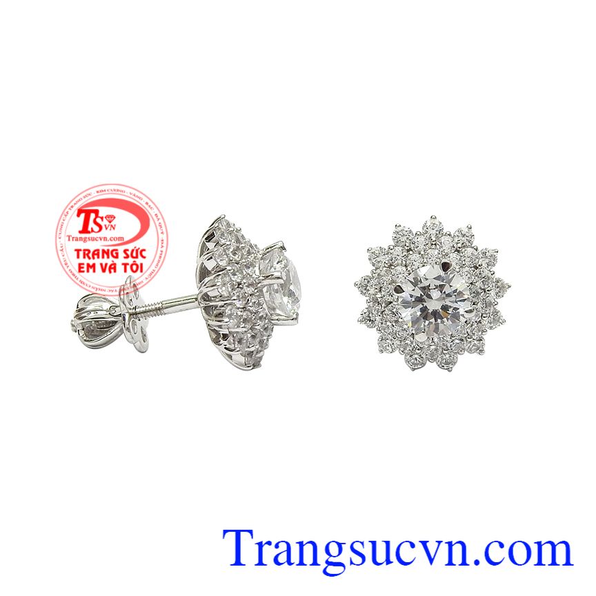 Hoa tai kiêu sa vàng trắng, Hoa tai nữ vàng, Hoa tai vàng tinh tế