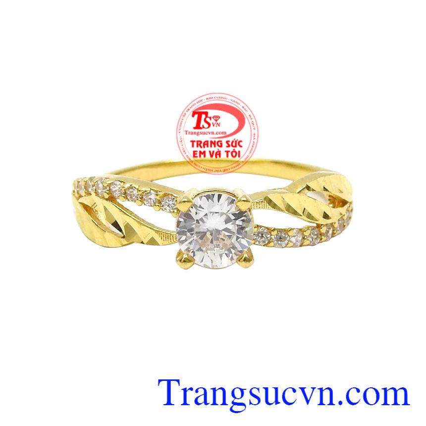 Nhẫn nữ vàng màu phong cách, Nhẫn vàng tây nữ, Nhẫn nữ vàng sang trọng Nhẫn nữ vàng màu phong cách, Nhẫn vàng tây nữ, Nhẫn nữ vàng sang trọng