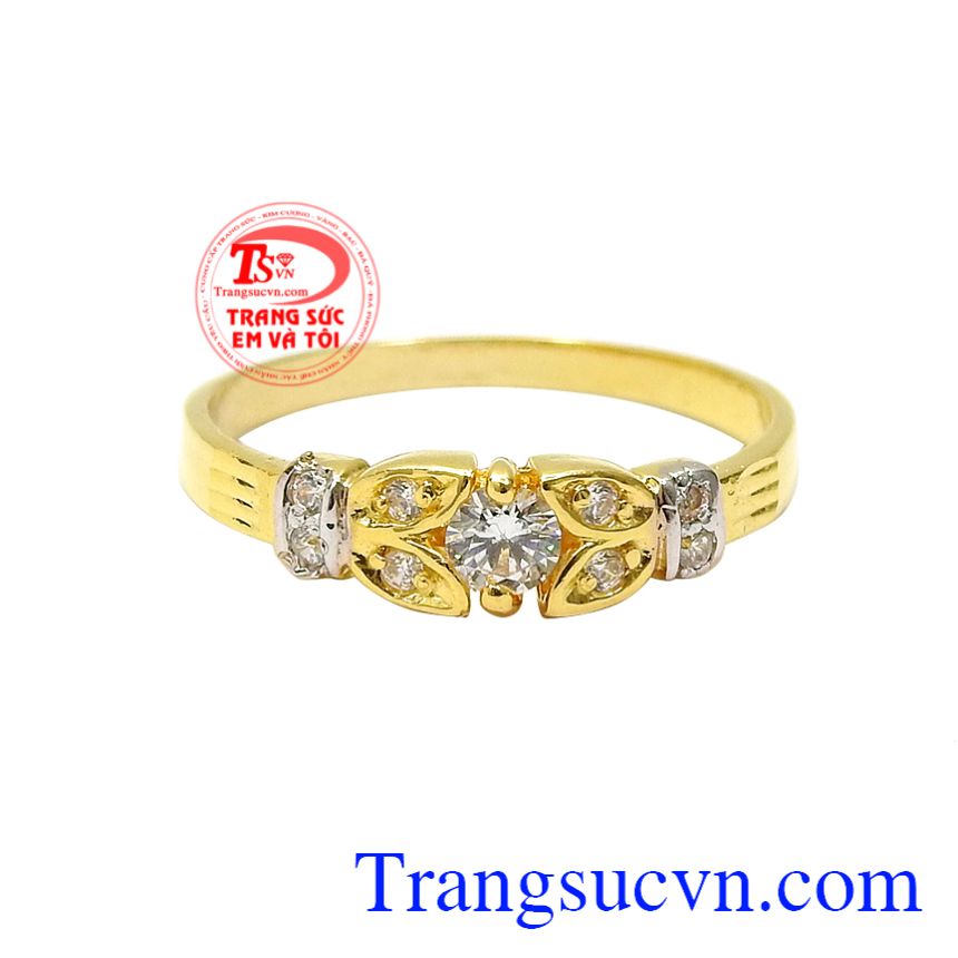 Nhẫn nữ vàng tây trang nhã, Nhẫn vàng tây nữ, Nhẫn nữ vàng sang trọng Nhẫn nữ vàng tây trang nhã, Nhẫn vàng tây nữ, Nhẫn nữ vàng sang trọng