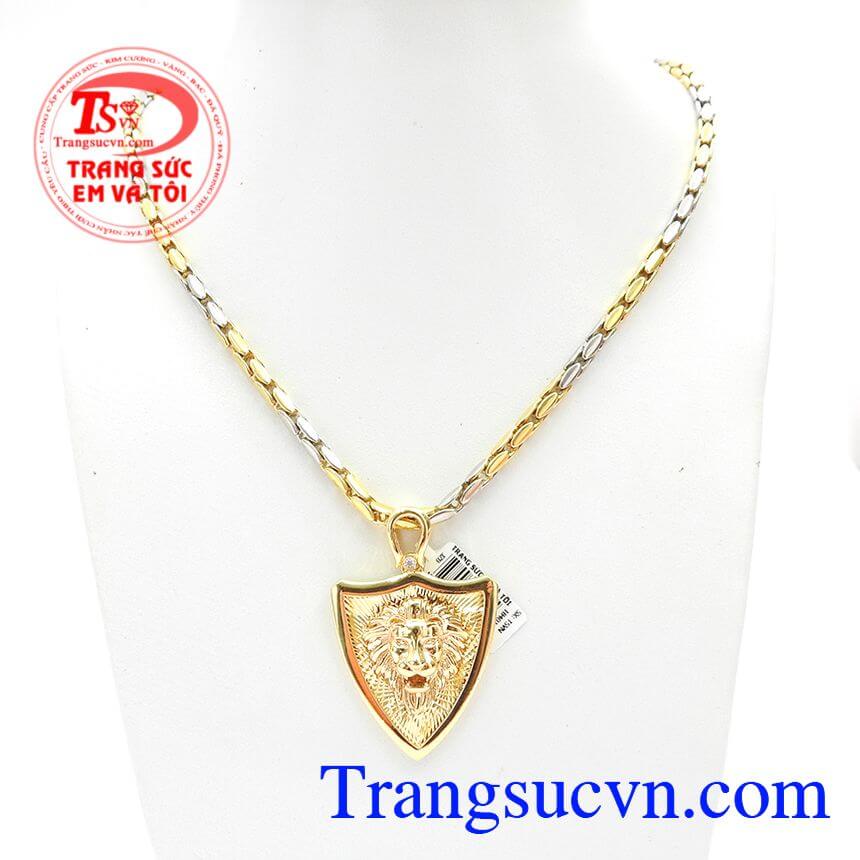 Bộ trang sức v&agrave;ng nam, Bộ Trang Sức Sư Tử C&aacute; T&iacute;nh, Bộ trang sức đẹp.